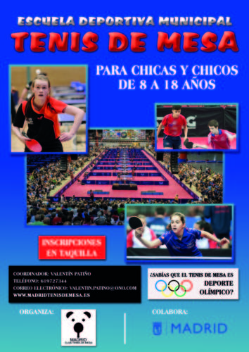 Cartel Escuela Ayto Madrid 2018
