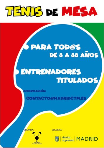 Cartel Clases Arganzuela